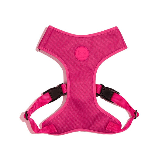 Pink LED Ayarlanabilir Air Mesh Göğüs Tasması - Zee.Dog