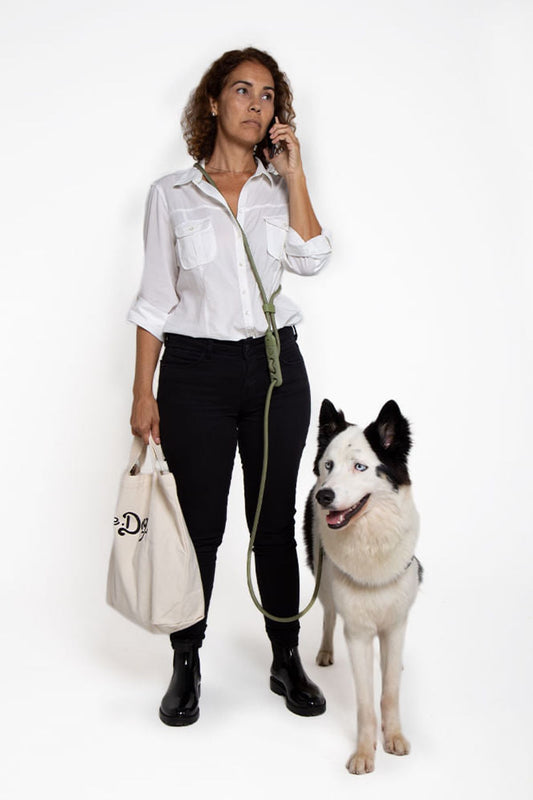 Army Green Handsfree Halat Gezdirme Tasması - Zee.Dog